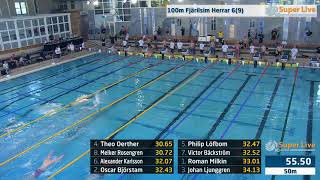 21 100m Fjärilsim Herrar Heat 6 09 46 37