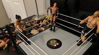 WWE Seth Rollins vs Cody Rhodes vs Brock lesnar vs Randy orten