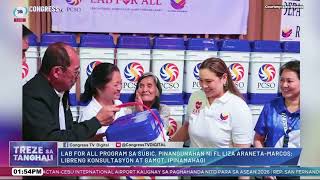 #TreZesaTanghali | Lab for All Program sa Subic, pinangunahan ni 1st Lady Liza Araneta-Marcos; .....