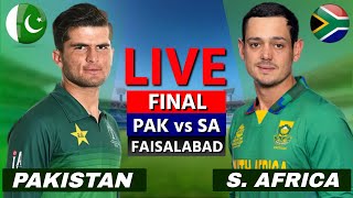 PAKISTAN vs SOUTH AFRICA, FINAL ODI Match | PAK vs SA Live | Scores & Commentary | 37 OV