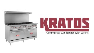 Kratos Gas Range, 10 Burners, Natural Gas