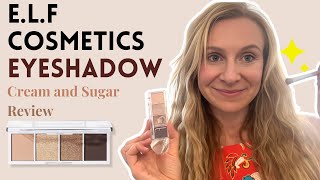 Elf Cosmetics Cream & Sugar Bite Size Eyeshadow Palette | Swatch and Review!