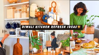 Kitchen Refresh for Diwali 🪔 | Smart Ideas That Changed My Space | Pantry Org, *New* kitchen Jars
