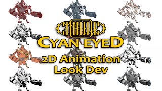 Cyan Eyed 2D Animation Look Development Part 2