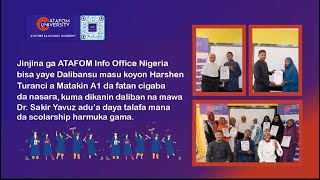 ATAFOM's Students Received the ALA-A1 Certificate Thanks To the Scholarships I Dr. Sakir Yavuz