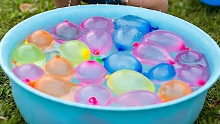 FUN WATER BALLOON POPPING COMPILATION #asmr #satisfying #asmrsounds #balloonpopping #viralvideo