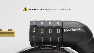 Kwikset® Bicycle Locks - How to Change Your Combination Bicycle Cable Lock
