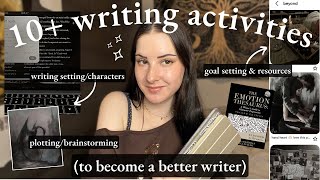 10+ writing activities to become a better writer ✍🏻// fun ways to improve your craft 🎧