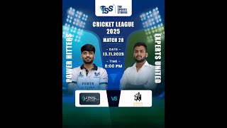 MATCH-27 || POWER HITTERS vs EXPERTS UNITED  || SKY CRICKET LIVE || SKY PRODUCTION