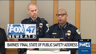 Barnes' Final State of Public Safety as interim chief steps in.