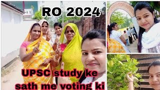 RO UPSC study vlog ll 🎯♥️ आज हमने वोट डालकर अपने कर्तव्य का पालन किया l #motivation #upsc study vlog