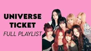 FULL SONG ALBUM UNIVERSE TICKET (1 HOUR) | RUSH HOUR, WHATEVA, YUMMY YUM, ETC