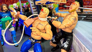 Cody Rhodes vs Brock Lesnar Action Figure Match - Hardcore Championship
