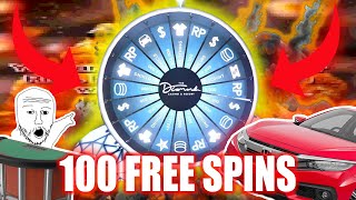 100 FREE SPINS IN GTA V