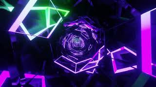 Smooth Relaxing Visual Inspriring Glowing VJ LOOP NEON Tunnel Abstract Background Video 4k 2026