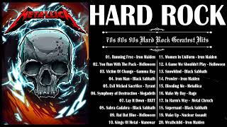 HARD ROCK || 70S 80S 90S Greatest Hits Playlist || Metallica, Megadeth, Black Sabbath, Iron Maiden