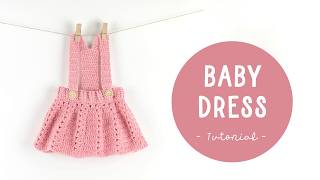 Easy Crochet Tutorial - How To Crochet A Baby Dress |Croby Patterns