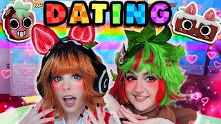 Sprout & Cosmo VALENTINES DATE 🍓 Dandy's World Cosplay in Public!