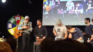 Singing at JIbland 2 - Jason, Rob, Tom, Reeve, Sasha and David