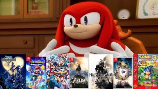 Knuckles Approves YOUR FAVORITE VIDEO GAME BOXART!