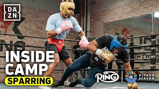 INSIDE CAMP: Shakur Stevenson KNOCKS DOWN Sparring Partner In TRAINING For Teofimo Lopez Fight