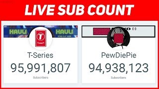 PEWDIEPIE VS T-SERIES LIVE SUB COUNT: THE ENDGAME
