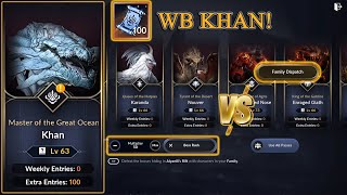 Black Desert Mobile | 100 World Boss Khan 'Manual vs Dispatch'