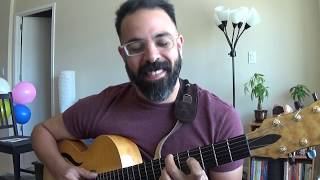 Jazz/ Latin Guitar - practicing a little chord groove