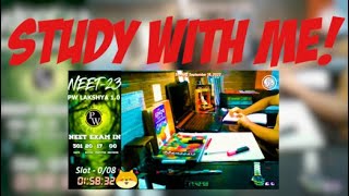 🔴Study with me Live 24/7 📚 pomodoro 120/25 rain + thunder + anime lo-fi || #NEET #physicswallah
