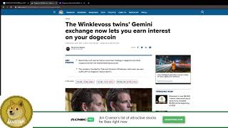 Dogecoin Gemini now allows you to make 2.25 APY on your dogecoin!
