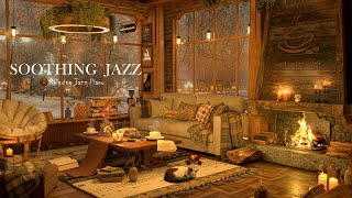 A Quiet Rainy Night | Smooth Jazz Background Music in Coffee Shop for Stress Relief & Relaxation