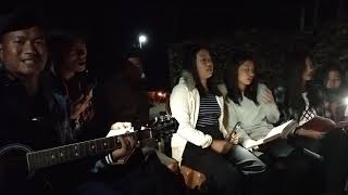 Cold Winter Night street singers Auching presents "The Solid Rock" in Phom dialect.