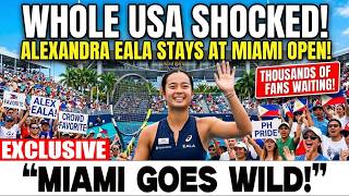 USA STUNNED! Alexandra Eala IGNITES Miami Open Crowd — Tennis World Watching Her Next Move!