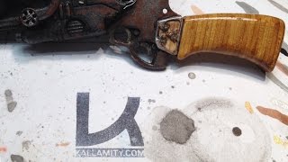Kallamity Briegel's rifle_wood custom handle