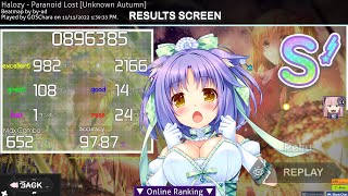 [Osu!Mania] Halozy - Paranoid Lost [Unknown Autumn] +NC 97.87% acc