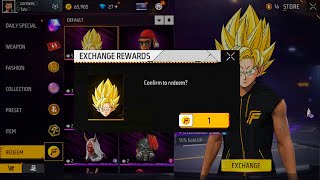 ADAM GOT 😱 FREE GOKU HEAD 🐉 ONLY 1 GOLD 🎁 FREE FIRE