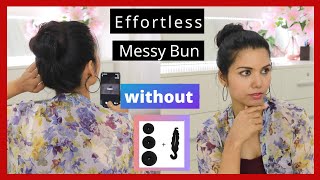 How To Make Messy Bun In Less Than 1 Minute | 1 मिनट में मैसी बन #stylingideas #omnistyles