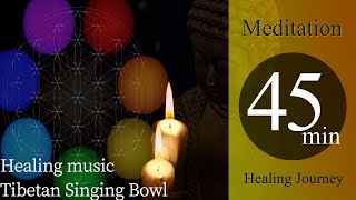Deep Healing / Tibetan Singing Bowl Overtones / Healing Music/ 45 min