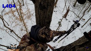 A MUST See Snow Doe Kill!! Amazing Back Flip/Flop!! #bowhunting #archery #deer #whitetail #backflip
