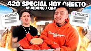 HOT CHEETO MUKBANG & SPICY Q&A (Ft. Angel)