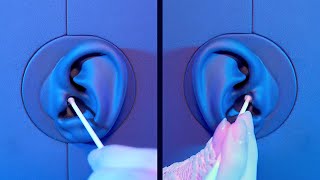 ASMR Both Ear Cleaning with Cotton Swab👂No Talking [KU100]