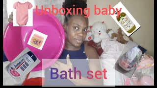 What i got in my baby bath set/ Unboxing/ Haul#babygirl  #hauls #baby