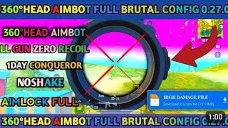 Pubg Lite 0.27.0 zero recoil config + 360 aim bot config file 0.27.0 // Ban Fix Config