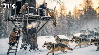 How a Widow Fights Off Wolves Alone in Siberia 75°C  | Yakutia Survival
