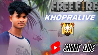 🔴khopra live free fire live strem#grandmaster #regiontop1 #cspushlive #brpushing #custom #4v4 #