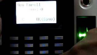 Fingerprint Attendance System S10 - Fingerprint Enrolling