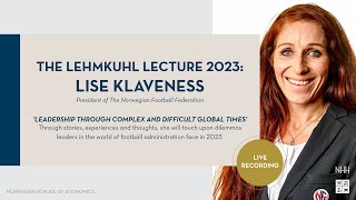 The Lehmkuhl Lecture 2023: Lise Klaveness