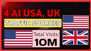 4 AI Free Website Traffic Sources |10 Million USA, UK Visits, How To Get Free Traffic Affiliate link