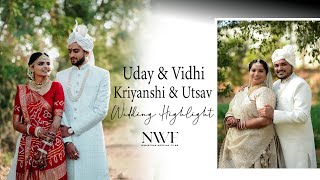 Uday & Vidhi || Kriyanshi & Utsav || Wedding Highlight || Nimantran Wedding films || Modasa