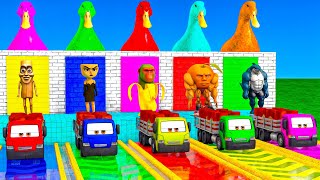 Long Slide Game With Cow Elephant Gorilla Hippopotamus Tiger 3d Animal Game Funny 3d Animals